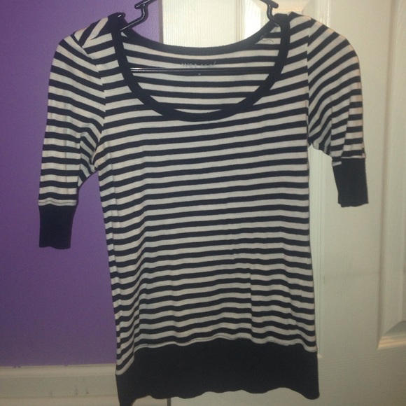 Black & white striped shirt