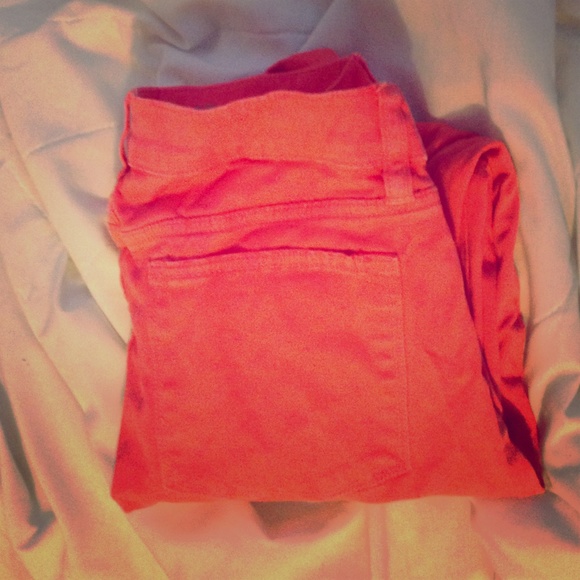 J.Crew Toothpick skinny jeans in salmon