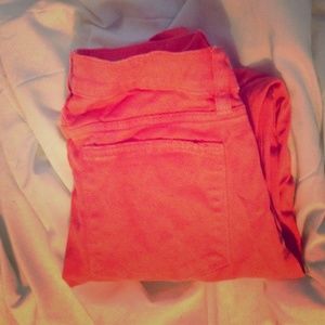 J.Crew Toothpick skinny jeans in salmon