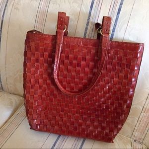 Vintage Camel leather Tote