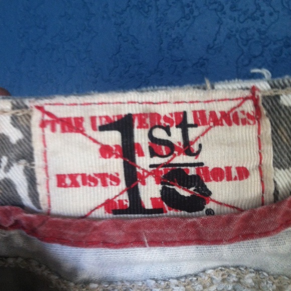 Cheetah denim shorts - Picture 3 of 4