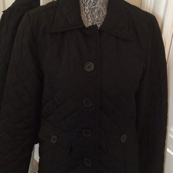 💕Black Quilted Ladies Jacket🎉💐🎀 - Picture 2 of 3