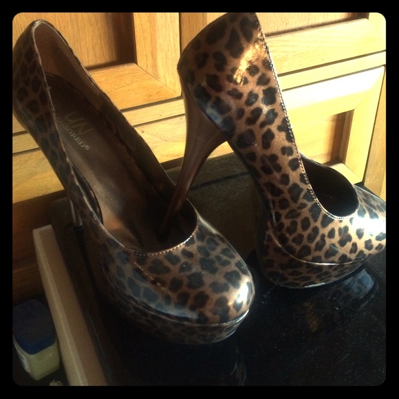 Leopard print heels