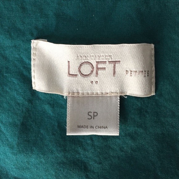 SOLD Beautiful Teal LOFT Dress - Picture 2 of 2