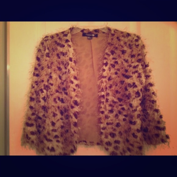 Forever21 leopard cheetah jacket