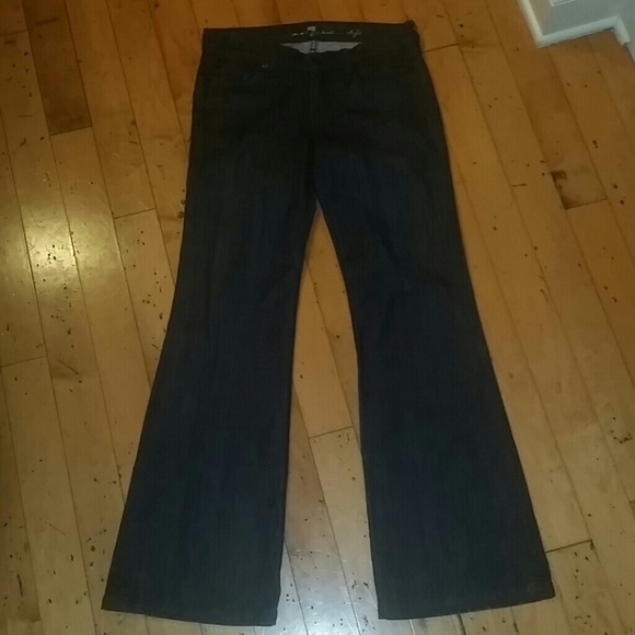7 Jeans Dojo Dark Denim with Patent Pocket