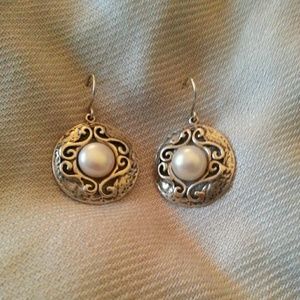 Sterling Silver Pearl Earrings