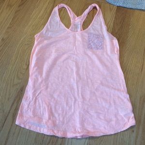 coral tank top
