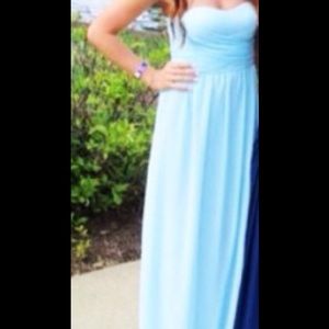 Light blue prom dress