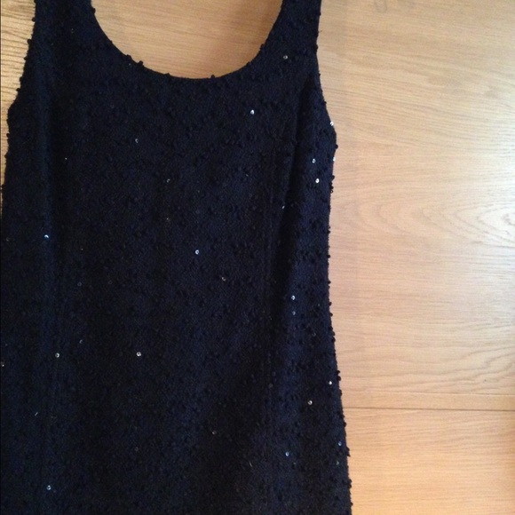 Textured Sequin Bow Scoop Back LBD - Picture 2 of 4