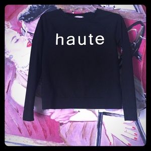 Banana republic "haute"dressy sweat shirt