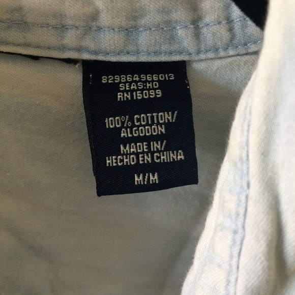 Denim Style Button Up - Picture 2 of 3