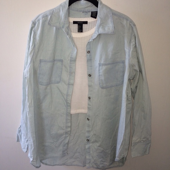 Denim Style Button Up - Picture 3 of 3