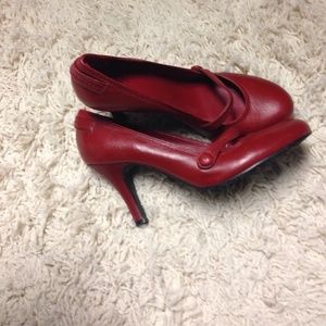Red Leather Heels