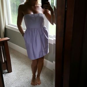 Shoshanna Lilac Strapless Dress