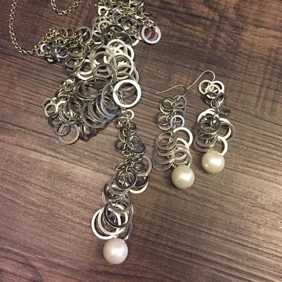 Earrings and necklace
