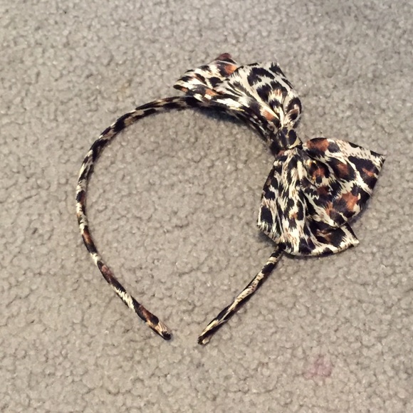 Cheetah Print Bow Headband
