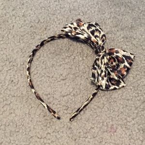 Cheetah Print Bow Headband