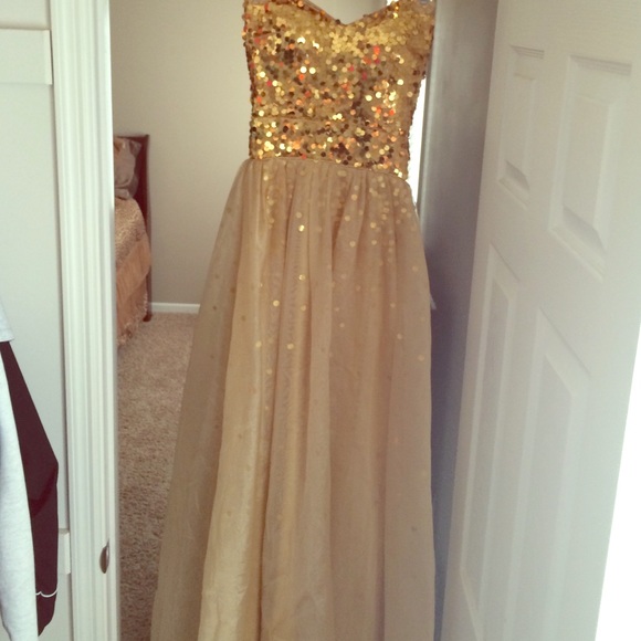 Gold Prom Dress