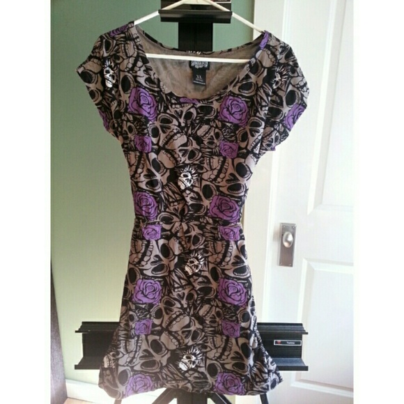 Grey and Purple Skull Dress