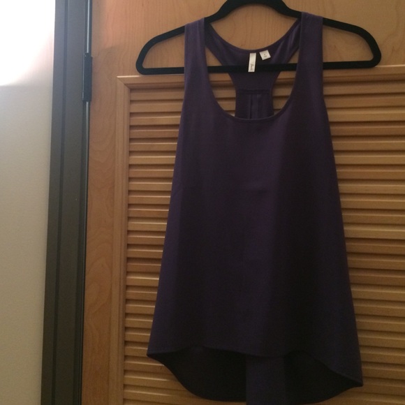 Nordstrom purple silk top