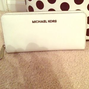 Authentic White Michael Kors wallet