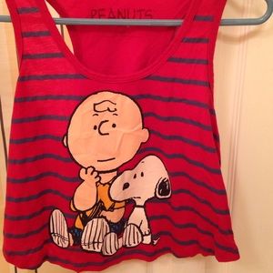 charlie brown crop top .