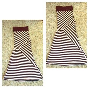 Striped Maxi Skirt