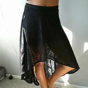 Lace maxi skirt