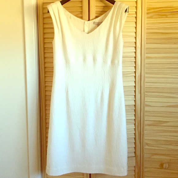 Cream wool blend dress. Brand new.