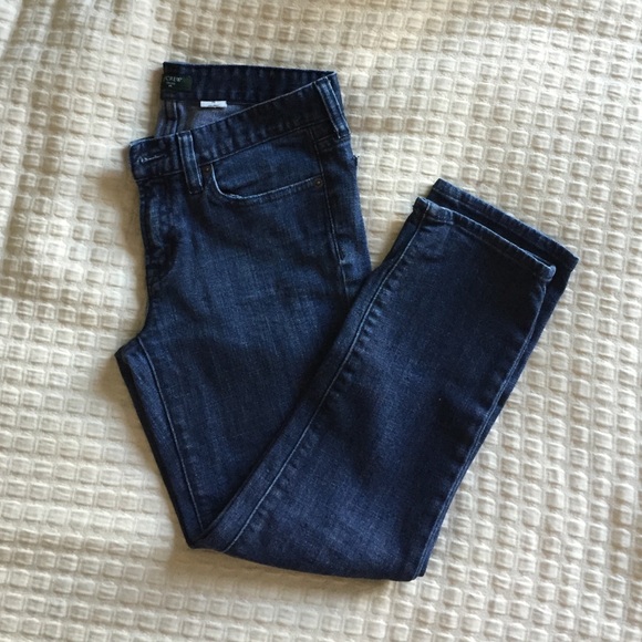 J.Crew toothpick angle-cropped jeans