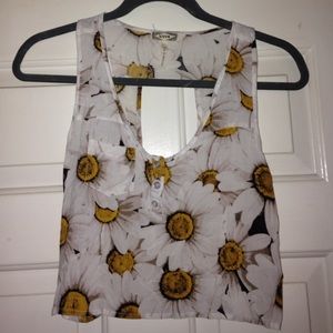 Sunflower crop top
