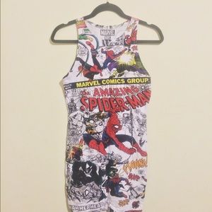 Marvel Comics Amazing Spiderman Bodycon Dress