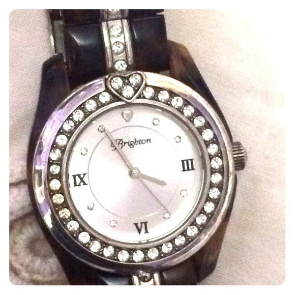 Brighton Dana Point Watch Silver-Brown