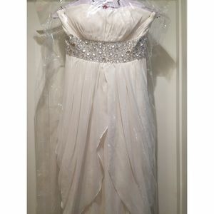 White long prom dress