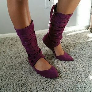 New Ballerina lace-up boots