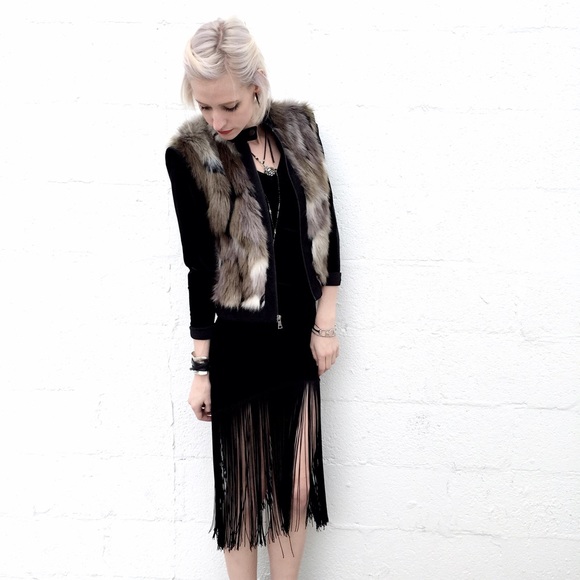 20s style velvet fringe dress