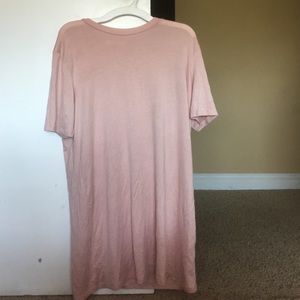Light pink t shirt dress
