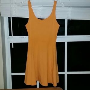 Bright orange sundress