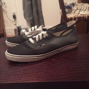 Black and Gray Vans