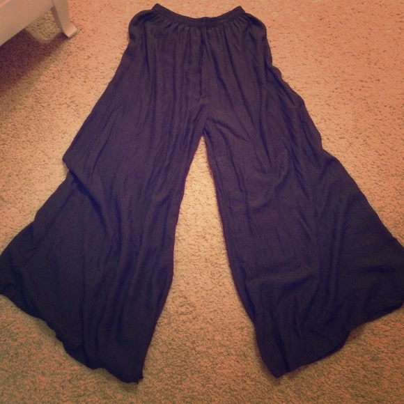 Big Legged Black Pants