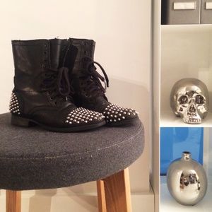 Steve Madden studded combat boots
