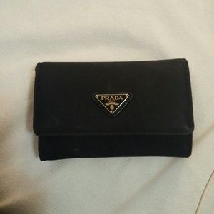 Prada Tessuto Nylon Trifold Wallet