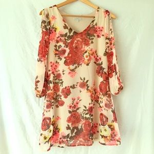 Chiffon shift dress