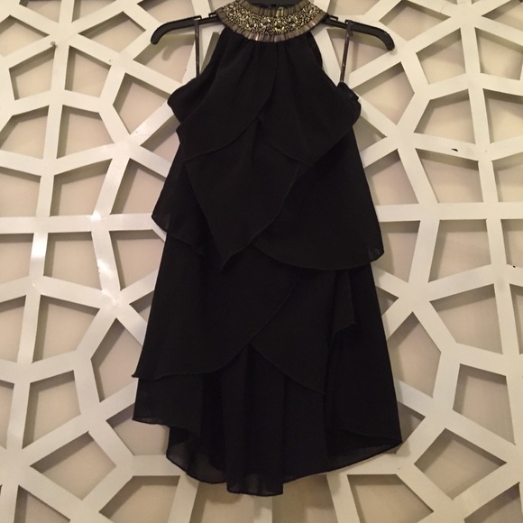 ⭐️reduced ⭐️ black ruffle cocktail dress!