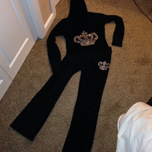 Black Velour 2 piece set