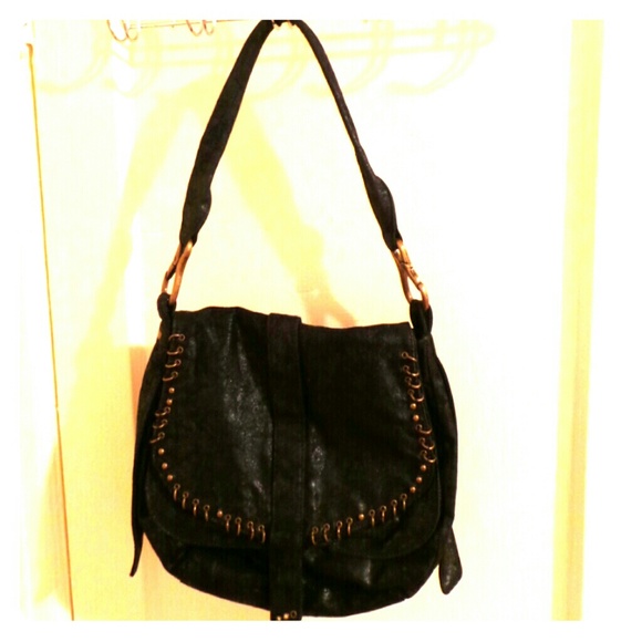Matt & Nat Dual Flap Faux Suede Handbag