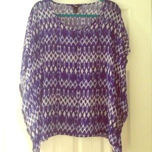 H & M Sheer Print Tunic