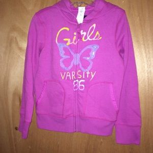 Girls Zip Up Hoodie Jacket