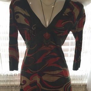 Multi colored Buffalo dress